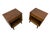1960s Mid-Century Modern Walnut Nightstands - Set of 2 For Sale - Image 5 of 9