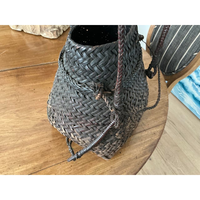 Wonderful antique gathering basket. Found from antique dealer who found at outstanding estate sale. I don't have more...