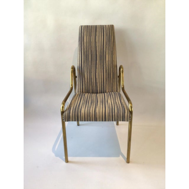 1980s Brass Mastercraft Dining Chairs - Set of 4 For Sale - Image 5 of 12