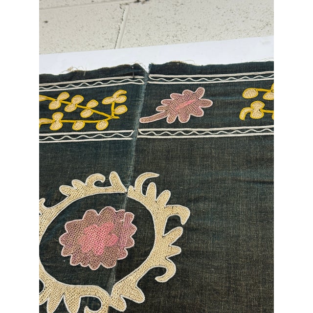 Boho Chic Antique Suzani Uzbekistan For Sale - Image 3 of 4