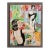 1990s Modernist Acrylic Colorful Painting on Wood of Women For Sale