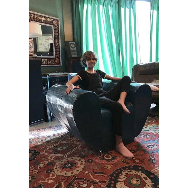 Cardboard Armchair, 1970s For Sale - Image 4 of 5