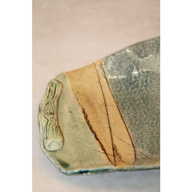 American Beautiful, Hand-Made Studio Pottery Tray For Sale - Image 3 of 7