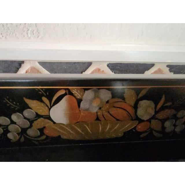 Ethan Allen Ethan Allen Vintage Hitchcock Stenciled Dry Sink Cabinet/Cupboard For Sale - Image 4 of 12