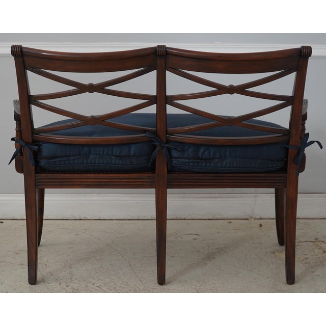 Theodore Alexander Theodore Alexander Regency Style Cane Seat Window Bench For Sale - Image 4 of 17