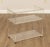 High Quality Vintage Lucite Acrylic 3-Tier Rolling Tea or Bar Cart on Chrome Casters