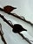 Brown Wrought Iron Wall-Mounted Plant Holder With Garden Tools and Leaves For Sale - Image 8 of 10