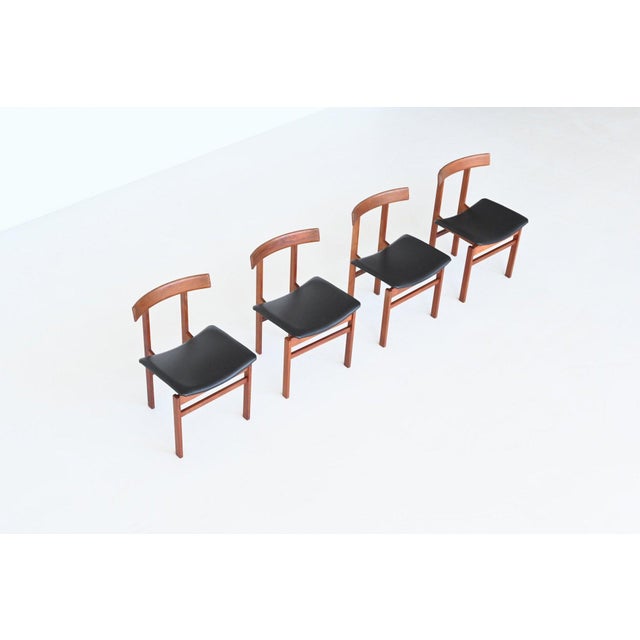 Mid-Century Modern Danish #193 Dining Chairs in Teak by Inger Klingenberg for France & Søn, 1960s, Set of 4 For Sale - Image 3 of 18