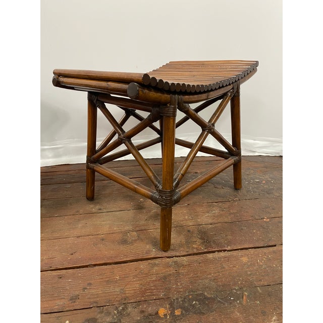 Asian Style Bamboo Stools for Pier One, a Pair For Sale - Image 9 of 14