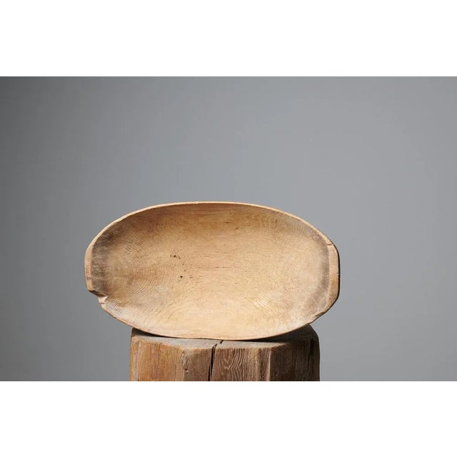 Folk Art Swedish Pine Trough Bowl For Sale - Image 6 of 7