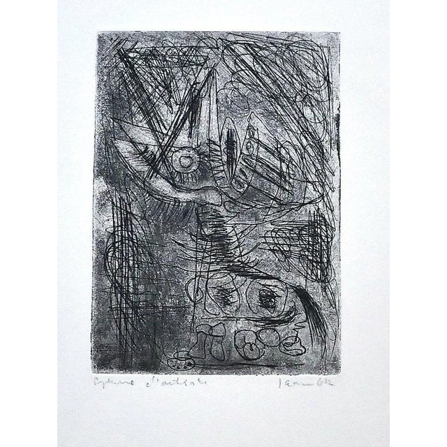 Composition - Original Etching on Paper - 1942 1942 For Sale - Image 3 of 3