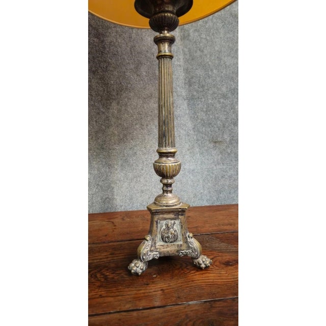 Metal Table Lamps in Bronze, Set of 2 For Sale - Image 7 of 11