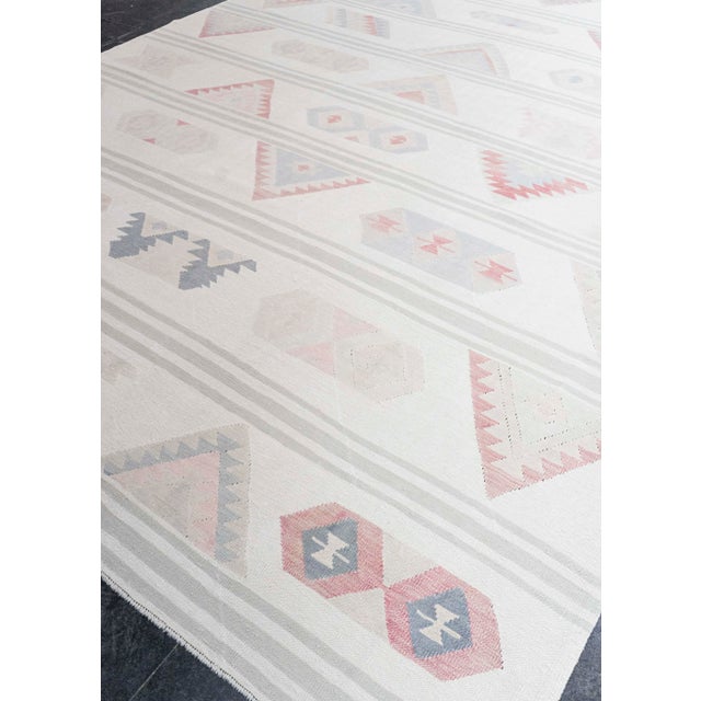 Gray Turkish Kilim Oriental Handmade Flatweave 9'4" x 12'2" #20280 For Sale - Image 8 of 8