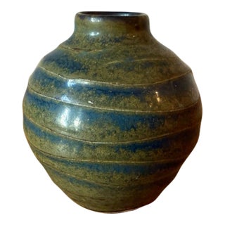 Vintage Mini Studio Pottery Vase by Richey Bellinger For Sale