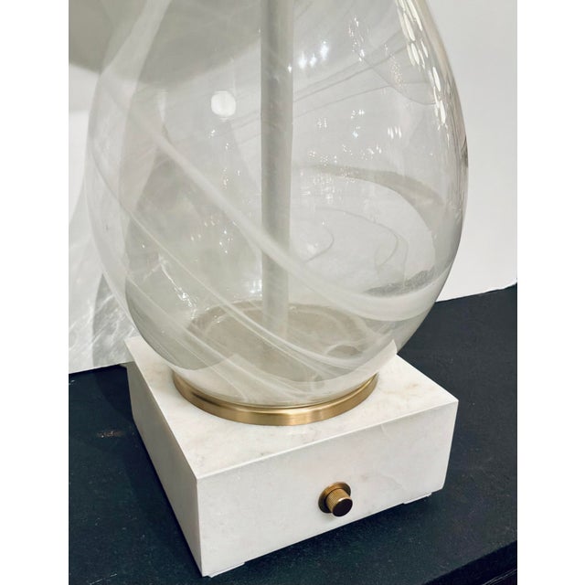 Revelation Modern Large Hand Blown Glass Mystique Table Lamp For Sale In Atlanta - Image 6 of 6