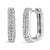 Discover a touch of timeless elegance with these lustrous 10K white gold huggie hoop earrings, carefully crafted to...
