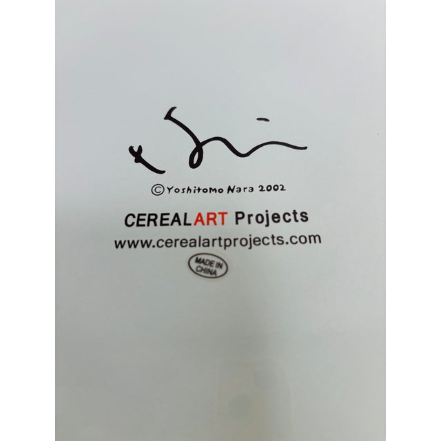 Robin's Egg Blue Yoshitimo Nara "Too Young to Die" Giant Ashtray (2002) For Sale - Image 8 of 8