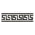 Sample - Schumacher Etienne Silk Greek Key Trim Narrow in Black For Sale