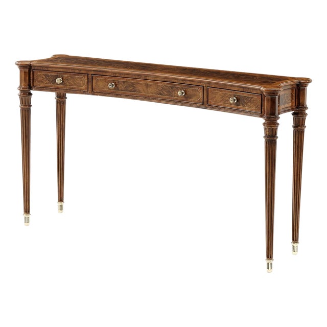 Regency Concave Front Console For Sale