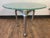 Silver Post Modernist Aluminum and Glass Center Table For Sale - Image 8 of 10