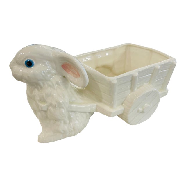 Vintage Easter Ceramic: Easter Bunny Decor Figurine For Sale