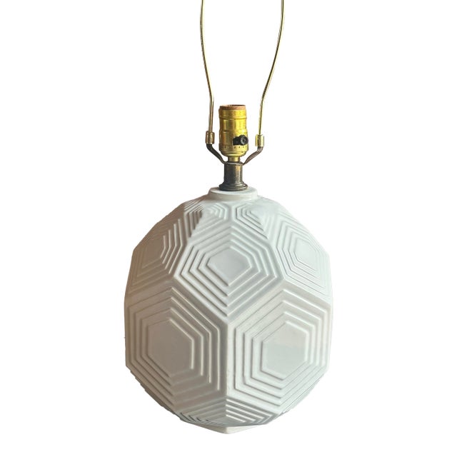 Mid Century Modern Geometric Table Lamp For Sale