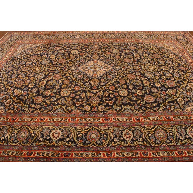 Red Middle Eastern Hand-Knotted Rug For Sale - Image 8 of 11