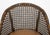 Late 20th Century Tortoiseshell Finish Faux Bamboo Caned Tub Chair For Sale - Image 5 of 11