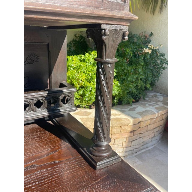 Gothic Dining Cabinet, 1900s For Sale - Image 5 of 9
