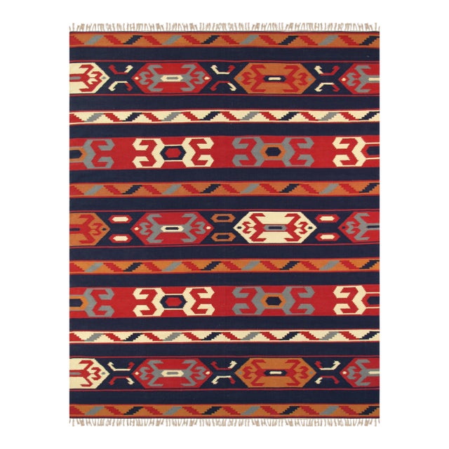 Pasargad Home Anatolian Multi Cotton Area Rug- 9' 0" X 12' 0" For Sale