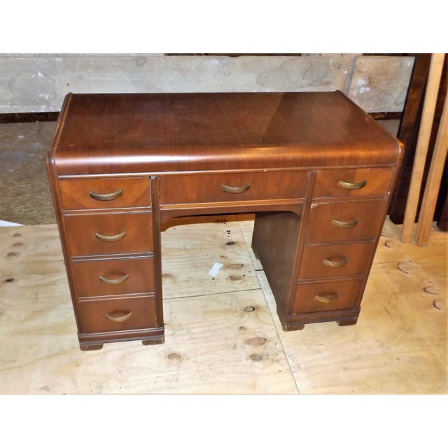 Vintage Waterfall Art Deco Desk Chairish