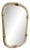 Torciglione Gold Murano Glass Wall Mirror by Simoeng For Sale
