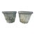 Pair of Weathered Neoclassical Cast Stone Garland & Lion Mask Planters - Charlotte Nc Estate For Sale
