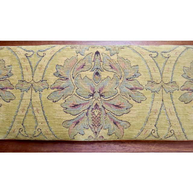 Antique White Oak Storage Bench, Hand-Carved, 19th C., Usa For Sale - Image 11 of 16