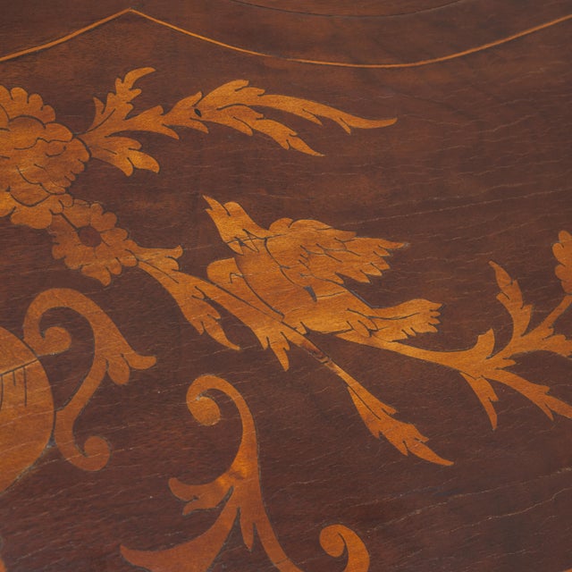 19th Century 19th Century Fine Inlaid Secretary Desk For Sale - Image 5 of 16