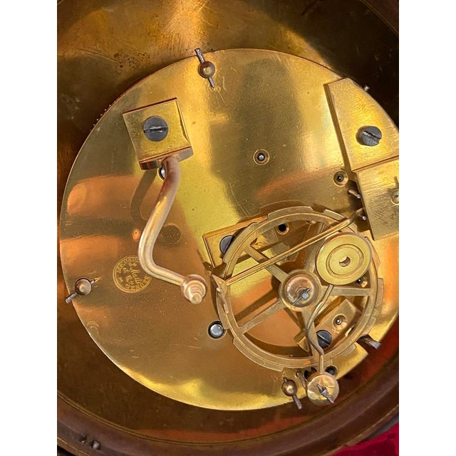 Bronze Mid-19th Samuel Marti Louis XV Ormolu Gilt Bronze Wall Clock For Sale - Image 8 of 12