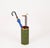 Mid-Century Green Leatherette and Brass Umbrella Stand from Aldo Tura, Italy, 1970s For Sale - Image 11 of 13