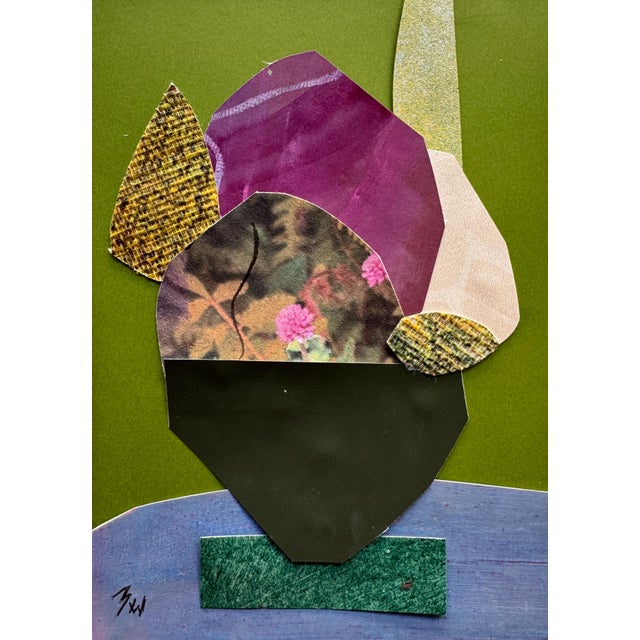 "Pop Music 14" Original Mixed-Media Collage on Paper by Zac Woodiel For Sale - Image 4 of 9