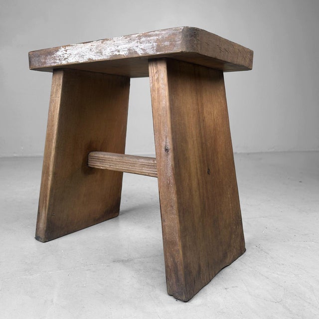 1950s Minimalist Japanese Step Stool, 1950 For Sale - Image 5 of 12