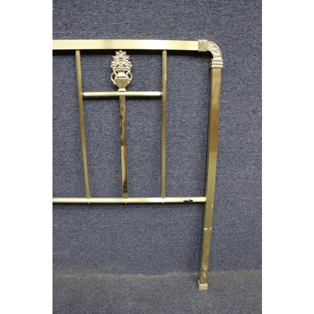 Wesley Allen Brass King Headboard For Sale - Image 10 of 11
