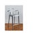 A brushed aluminum Emeco counter stool with arms, combining the brand’s unmistakable industrial heritage with a crisp,...