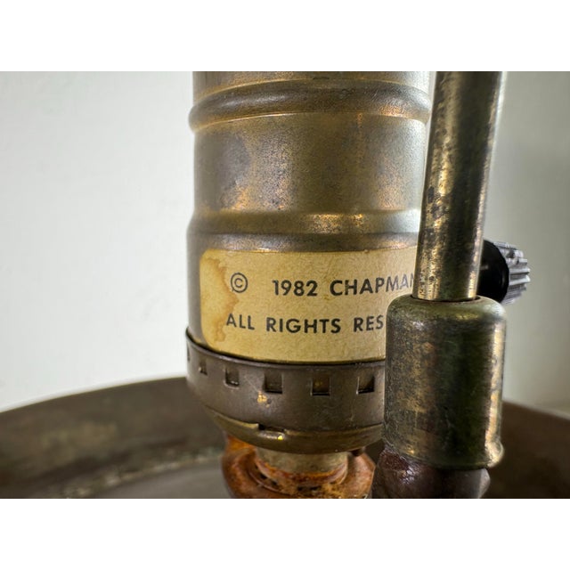 Mid-Century Vintage Large Rustic Table Lamp by Chapman For Sale - Image 9 of 11