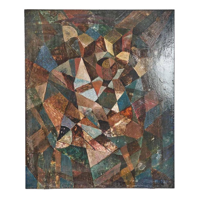 Mazza, Cubist, 2000s, Oil on Canvas For Sale