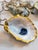 Contemporary Contemporary Gilded Rimmed Oyster Shell Ornaments- Set of 6 For Sale - Image 3 of 8