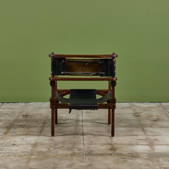 Brown Don Shoemaker Perno Safari Chair For Sale - Image 8 of 17