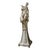 This is a pair of monumental 20th-century Italian white-glazed terracotta Chinoiserie statues. This striking, Hollywood...