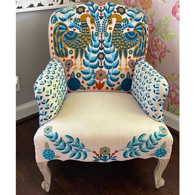 Anthropologie Jimena Accent ChairLinen Chairish