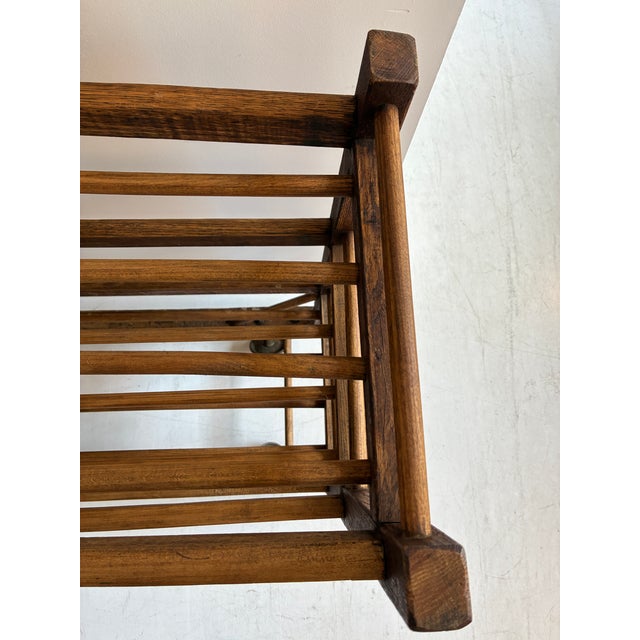 Vintage, Rustic Wooden Shoe Rack For Sale - Image 9 of 15