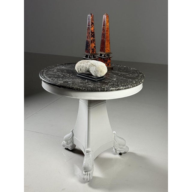 Charcoal Gueridon Center Table, France For Sale - Image 8 of 18
