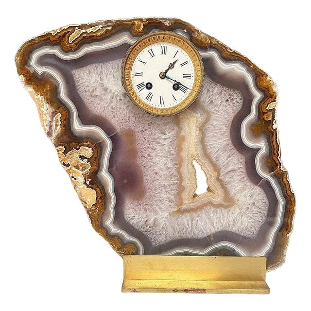 Pendulum Encrusted in Agate Stone For Sale